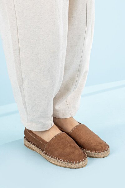 Getcho Genma Women's Espadrille - Suede Tan Color Shoes