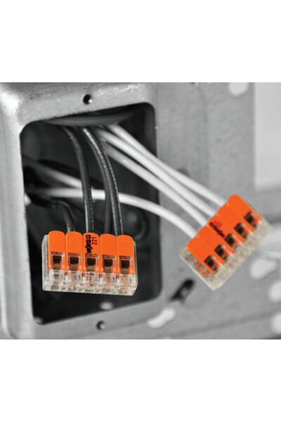 Çetinkaya Pano (WAGO TİP) 5 TIRNAKLI BUAT KLEMENS (50 ADET)