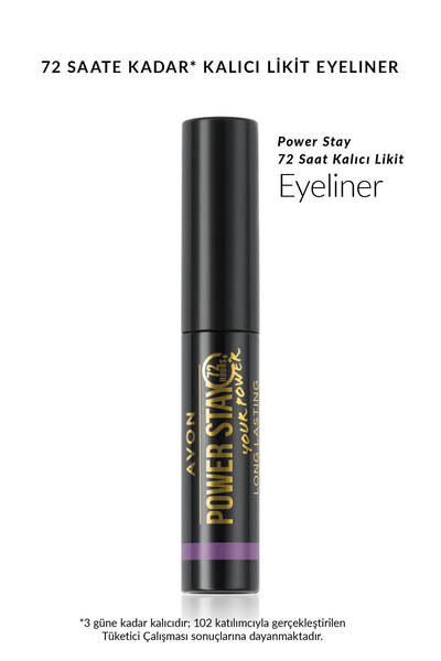 AVON Power Stay 72 Saat Kalıcı Likit Eyeliner
