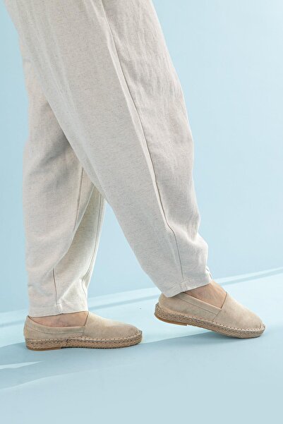 Getcho Beige Suede Genma Women's Espadrille Shoes