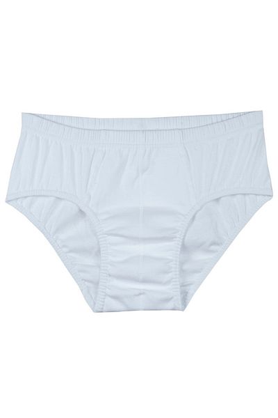 BSM 14703 Model alb pentru bărbați, un singur jerseu Com Slip, pachet de 5
