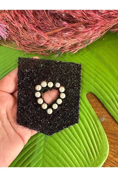 Gönülden Tasarım 10x8 cm crno Sa perlama lepljivo za peglanje S Sa šljokicama...