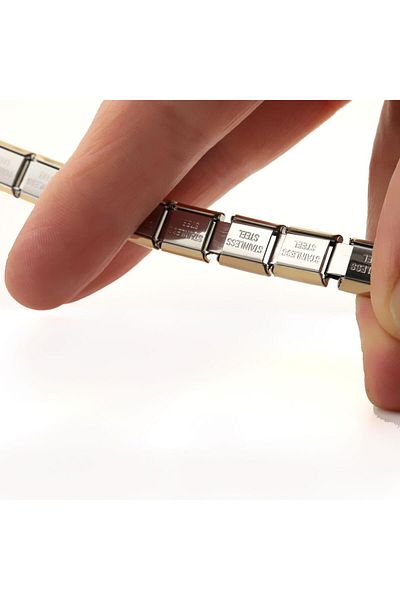 PİGADO Stainless Steel Degradable Chram Italian Bracelet