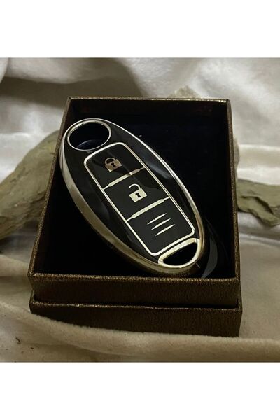 EBG İSTANBUL Nissan Qashqai Smart Siyah Oto Anahtar Kumanda Kabı Kılıfı