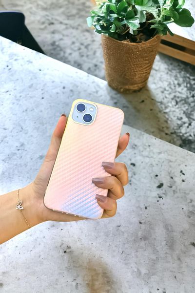 mooodcase حافظة هاتف من السيليكون الهولوغرام الكربوني المتوافق مع هاتف iPhone 13