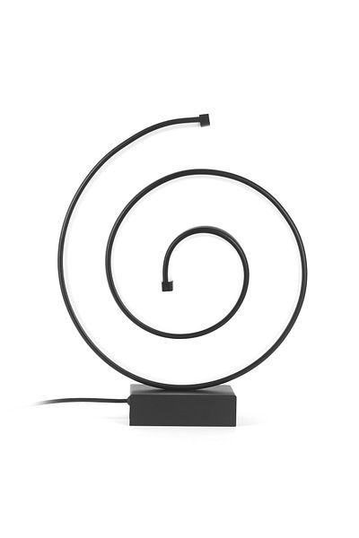 Safir Light Black Snail Led Lampshade - 43 cm
