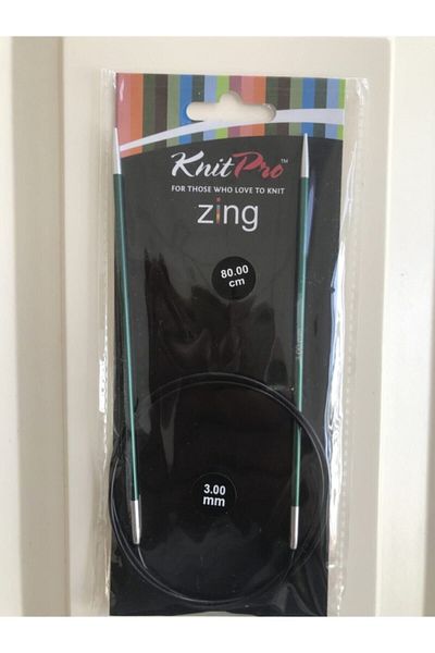 KnitPro Zing 80cm Πλεκτό Κρεμάστρα με Μήκος - 3,00mm