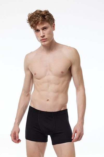 Malabadi Ανδρικά μποξεράκια Black Modal Lycra - Ribana 905