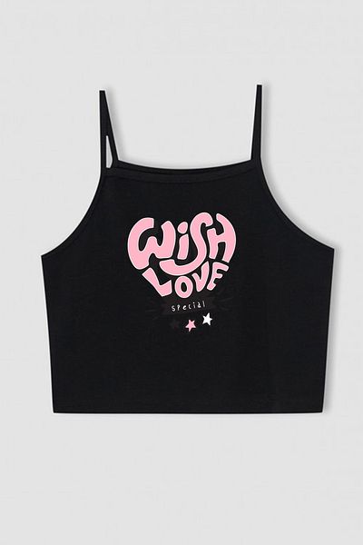 MYADA Нов сезон Wish Love Heart Patterned Crop Girl 16149
