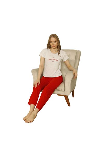Özlem 4004 Model Short Sleeve Pajama Set