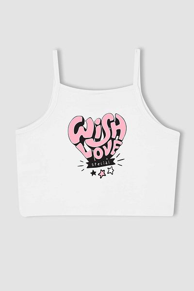 MYADA New Season Wish Love Heart Patterned Crop Girl 16149