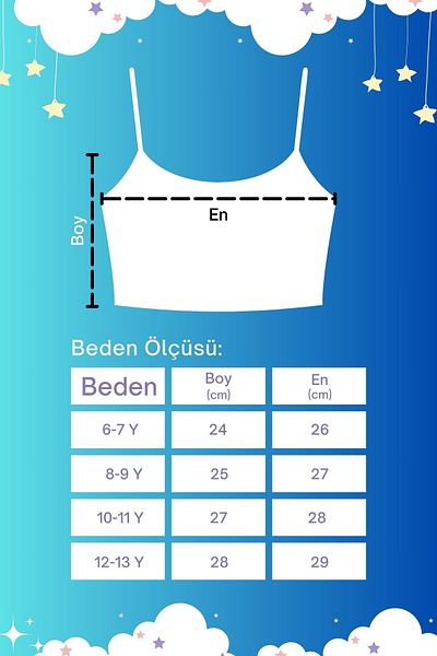 MYADA New Season Blue Butterfly Patterned Girl's Crop Top - 15597