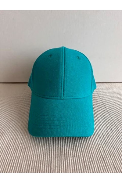 CosmoOutlet Pălărie polo albastră unisex - Culoare uni, Stiucă cu spate reglabil