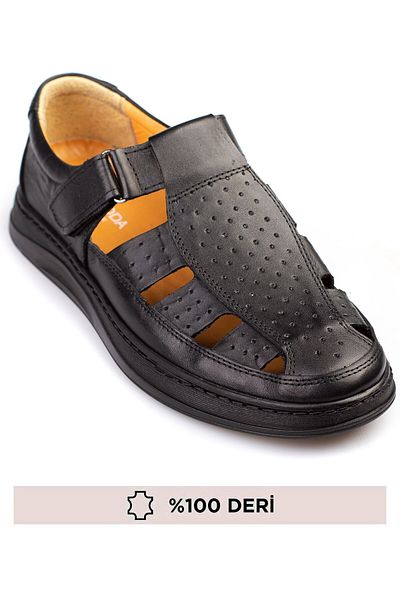 maximoda Pantofi pentru bărbați din piele naturală - Velcro și vară