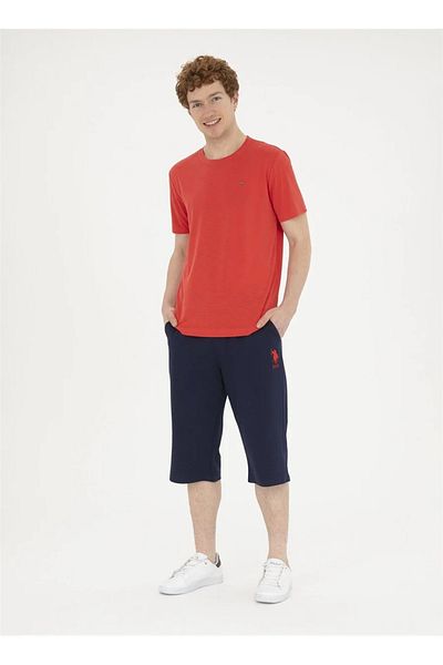 U.S. Polo Assn. US Polo Assn.Navy Blue Men's Sweatshirt Shorts - DUSTYIY024 DMLS