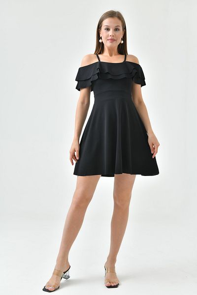Secret Passion Lingerie Νέα σεζόν - Μίνι βραδινό φόρεμα με ελαστικό ύφασμα με λουράκια για αποφοίτηση