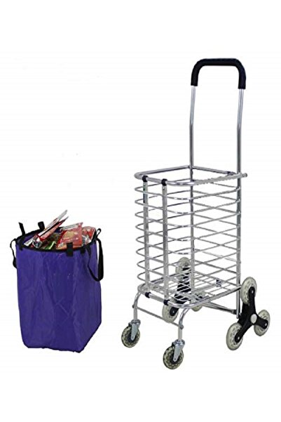 RICHIE Metal Pazar Arabası El Arabası Bezli Katlanabilir Ufak Boy Katlanabili...