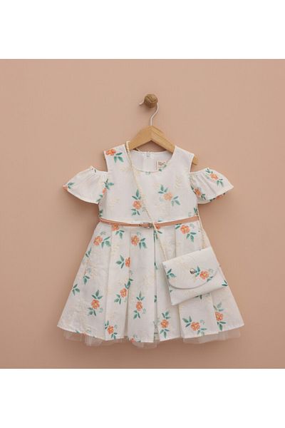 Little Pumpkin Rochie de sărbători pentru fetiță cu model de flori