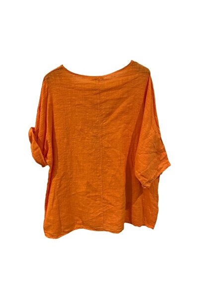 PHUTİ COLLECTION İTALYAN KETEN KOLYELİ BLUZ