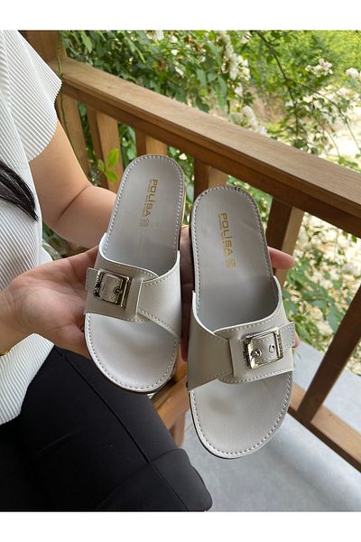 Hızlı Al Esem Model Buckle Slippers
