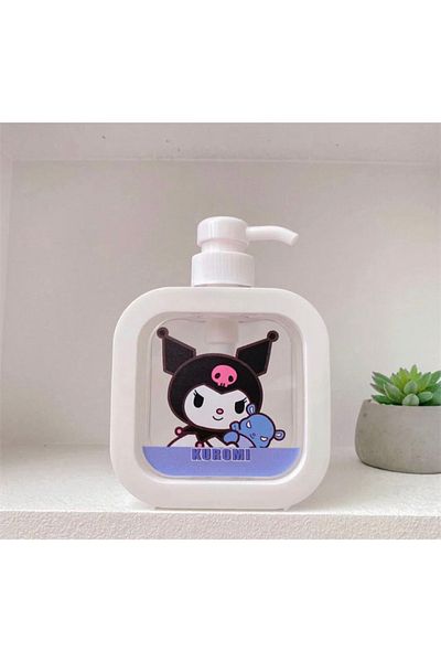 synshop Kuromi Sanrio Kawai Κορεατικός διανομέας υγρού σαπουνιού Μπουκάλι σαμπουάν Απολυμαντικό Κουτί αφρόλουτρο 300ml Δώρο