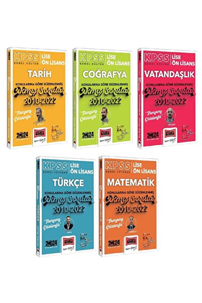 Yargı Yayınları Yargı 2024 KPSS Lise Ön Lisans Çıkmış Sorular Konularına Göre...