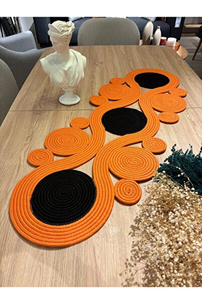 MaVaux Ahenk Jute Straw Look Runner - 40x110, Special Design Tablecloth, Jute Ranir