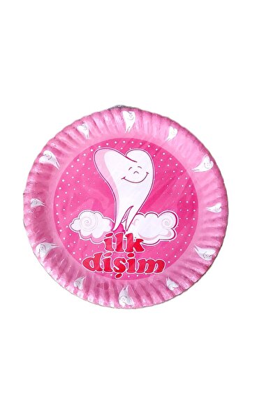 şahane parti Ilk Dişim Çıktı Diş Buğdayı Parti Tabağı Kız 8 Adet