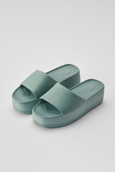 OZYO Glitter Blue Eva Beach Summer - High-Sole Daily Slippers