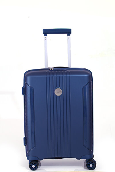 Pierre Cardin 7060 3'LÜ SET Ultra Light Hafif Lüks Polipropilen Kırılmaz Tekerlekli Valiz LACİVERT