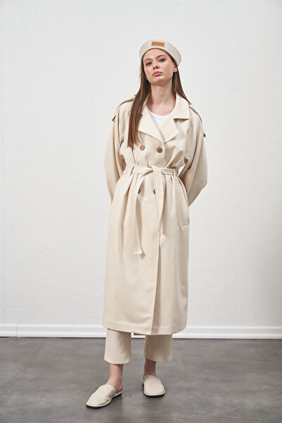 Kuaybe Gider NATURA EKRU TRENÇ 7145