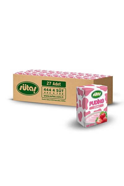 Sütaş Çilekli Puding 200 g (27 adet)