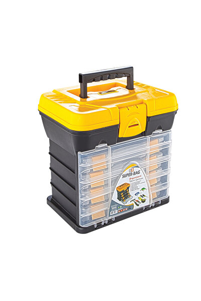 Superbag 4 Kat Bölmeli Profesyonel Takım Çantası, Organizerli Hobby Çanta – A...