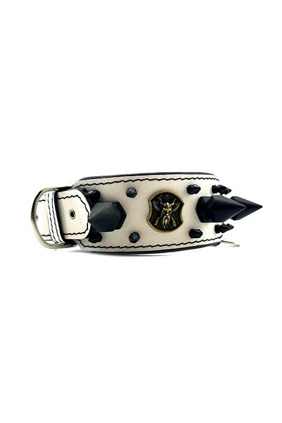 Tasma Market Special Design White Gladiator Dog Collar