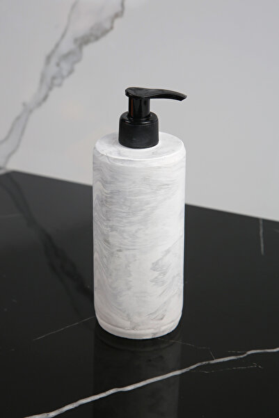 betonmall Σετ μπάνιου από σκυρόδεμα 8 τεμαχίων Διανομέας σαπουνιού συμπαγούς υγρού Θήκη οδοντόβουρτσας Κηροπήγιο Δίσκος παρουσίασης Βαμβακερό κουτί