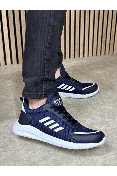 Nstil Чоловічі кросівки на щодень з сіткою та шнурівкою, зручні, еластичні, з деталями швів, для прогулянок та спорту 1453