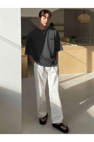 AFROGİYİM Ανδρικό μπλουζάκι Oversize Special Design - εμπρός και πίσω με στάμπα