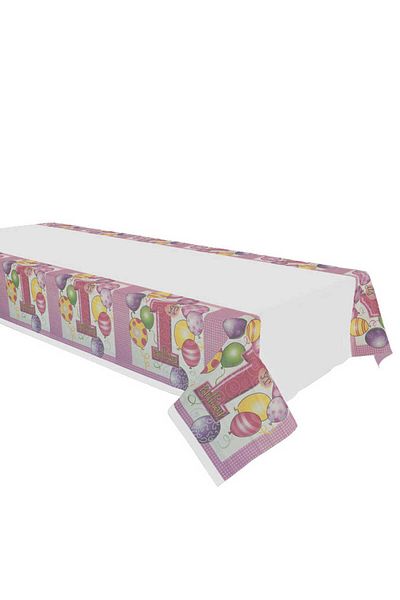 Kika 1 Year Old Pink Tablecloth 120x180 cm
