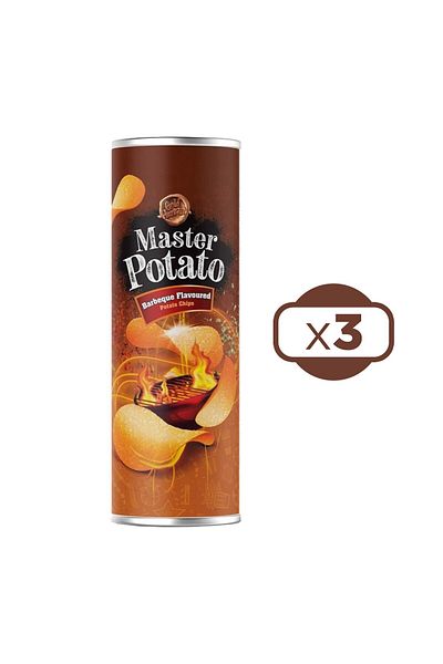 Master Potato Bbq Condimented Chips 160 Gr X 3 Pieces