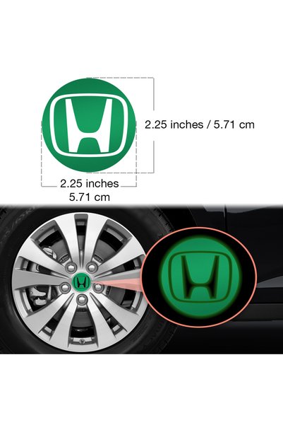 Ipg Honda CIVIC ACCORD CRV ile uyumlu Jant Dış Kapak Sticker (Logo: 4.75cm Jant Kapak Çapı: 5.71 cm)