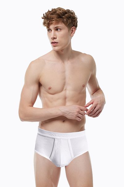 Malabadi Ανδρικό Slip White Rib Modal - 907