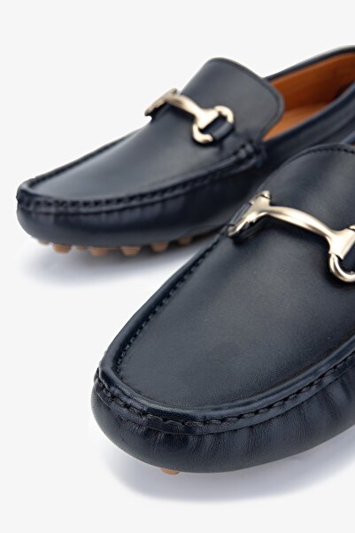 Valmenti Nicole Ανδρικά - Μπλε Navy Γνήσιο δερμάτινο Loafer Nappa
