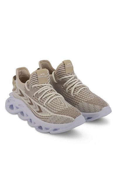 Slazenger Men's Beige Sneakers - Comfortable and Stylish Shoes