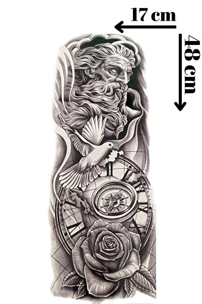 Barly Geçici Karışık Figürlü Kol Dövme Tattoo