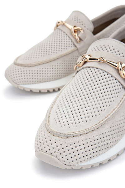 Tamer Tanca Genuine Leather Stone Suede Women's Casual Shoes