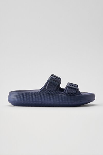 OZYO Leon Navy Blue Men's Double-Buckle Eva Beach Slippers