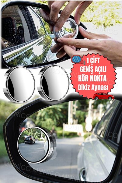 Munico Küçük Yuvarlak Ayna Dikiz Aynası 360 Geniş Açılı Ayna Araba Araç Ayna ...