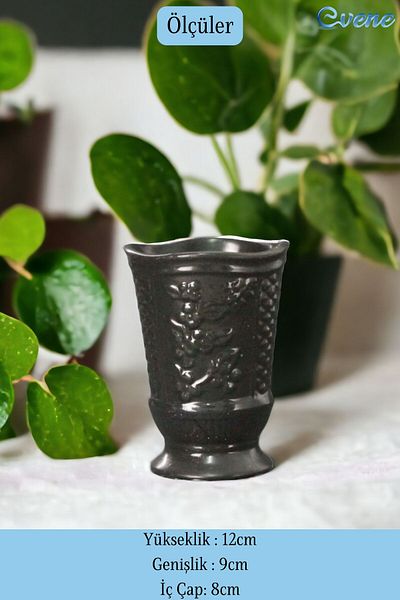 Evene Countertop Cutlery Decorative Upright Cutlery Holder Cylinder Cutlery Black Color Model 9
