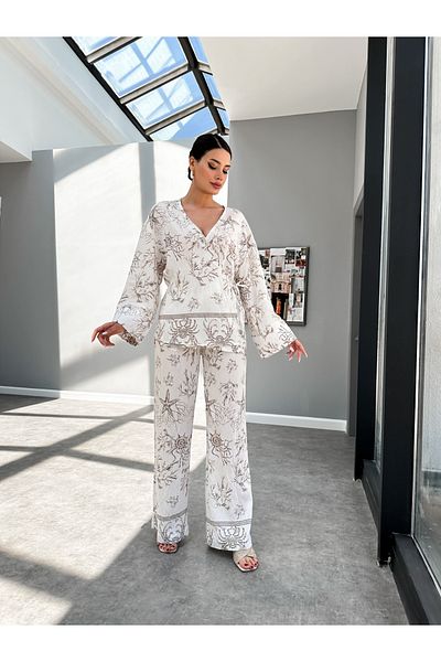 ESRAHELVACI Kimono Textured Set