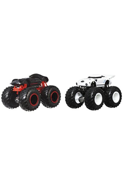 HOT WHEELS شاحنات مونستر 1:64 سيارات ثنائية قوية دارث فيدر - ستورم تروبر FYJ6...